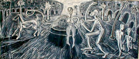 Caballo en la Plaza Real